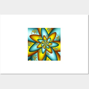 Star Flower Posters and Art